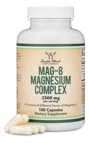 Magnesio Citrato Malato Bisglycinato 8 Tipos En 1  2300mg 