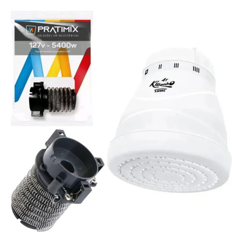 Resistencia P/ Chuveiro Fame Banho Nosso Quattro 127v-5400w