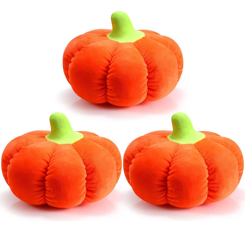 3 Piezas De Calabaza De Peluche De 10 Pulgadas, Juguete De C