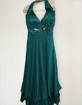 Comprar Vestido Fiesta T S Bordado! Alta Costura. Excelente Estado !