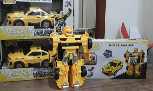 Muñecos Mecha Transformers, Con Luces Y Sonido, Carro, Robot
