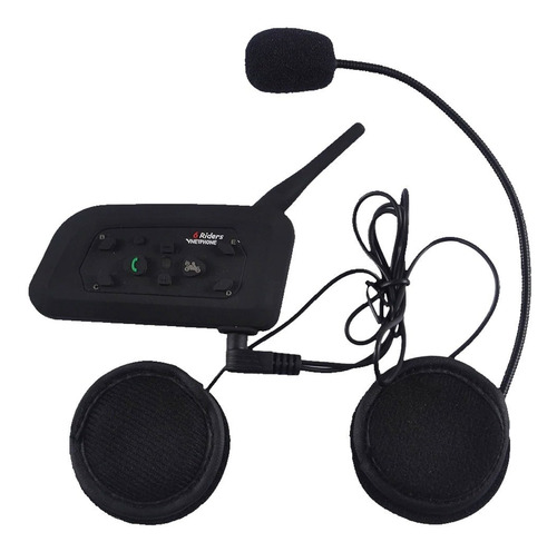 Imagen 2 de 10 de Combo 2 Intercomunicadores V6-pro Bluetooth Casco De Moto