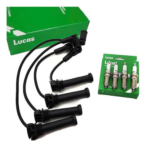 Imagen 1 de 4 de Kit Cables+bujias Ford Ecosport 03/11 2.0 16v (duratec)