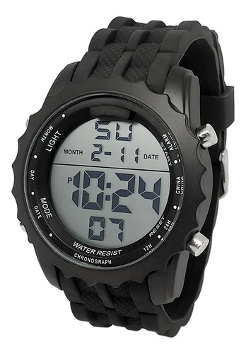 Relógio Masculino Digital Redondo Sport Com Luz Original