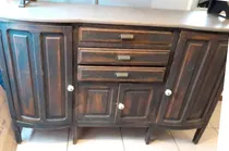Comprar Antiguo Imponente Aparador Roble Macizo Mármol Rossa Verona