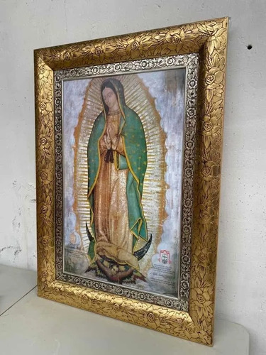Imagen 8 de 10 de Cuadro De La Virgen De Guadalupe Replica Marco De Rosas