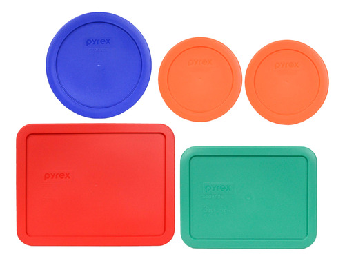 Pyrex (2) 7200-pc 2 Tazas Naranja (1) 7201-pc 4 Tazas Azul C