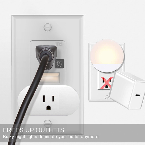 Luz Nocturna Led De Enchufe, Tomacorriente De Luz Noctu...