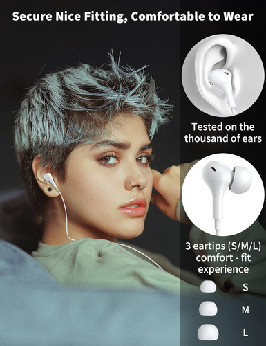 Auricular Usb C Para Samsung S23 Fe S22 S21 S20 A53 A54 W...
