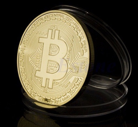 Moeda Fisica Bitcoin Detalhes Alto Relevo Coleçao Original 0