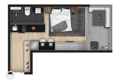 Apartamento Com 1 Dormitório(s) Localizado(a) No Bairro Moema Em São Paulo / São Paulo - 5177:909753