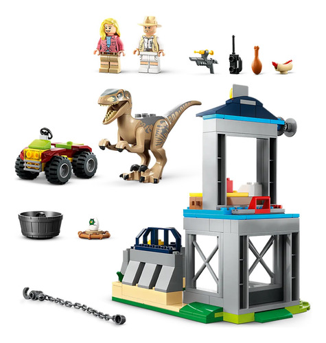 Lego Jurassic Huida Del Velocirraptor 76957 - 137pz