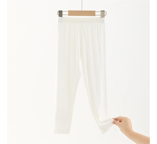 Pantalones Para Niños De Color Liso Con Cintura Elástica, Ta