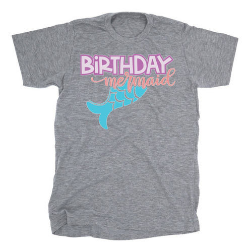 Playera Niño(a) Birthday Mermaid Linda Sirena