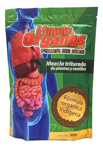 Limpia Organos Fibra De Oro Salud Linaza 500 Gr