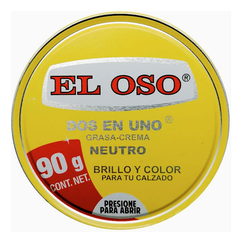 Oso Dos En Uno Grasa Para Calzado Neutro