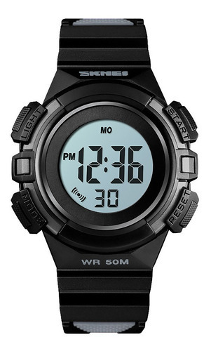 Reloj Skmei 1485 Deportivo Niñas Sumergible Cronometro Negro Color del fondo Blanco