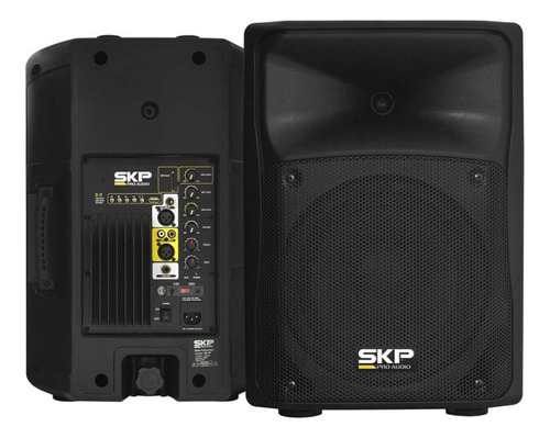 Parlante Amplificado Portable 600w 10  Black Usb/sd Sk-2p