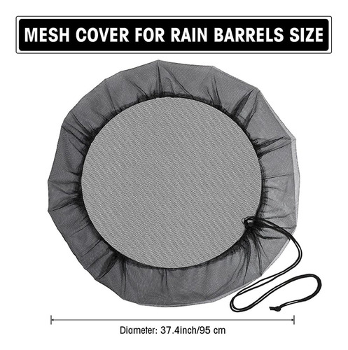 Cubierta De Malla De 3 Piezas For Barril De Lluvia, Cubo De