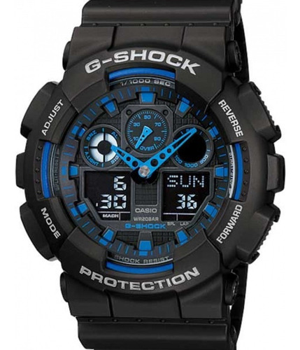 Relógio Casio Masculino G-shock Ga-100-1a2dr Nota Fiscal