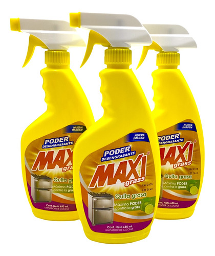1 Quita Grasa Limpiador Cocina Ardeli Maxigrass 650ml