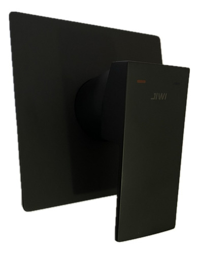 Kit Ducha Desviador 20x20 Black Matte Preto Acab Monocomando Acabamento Fosco