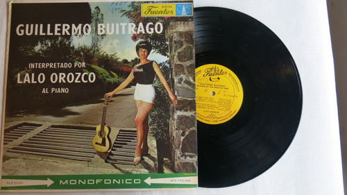 Vinyl Vinilo Lp Acetato Guillermo Buitrago Interpretado Por 