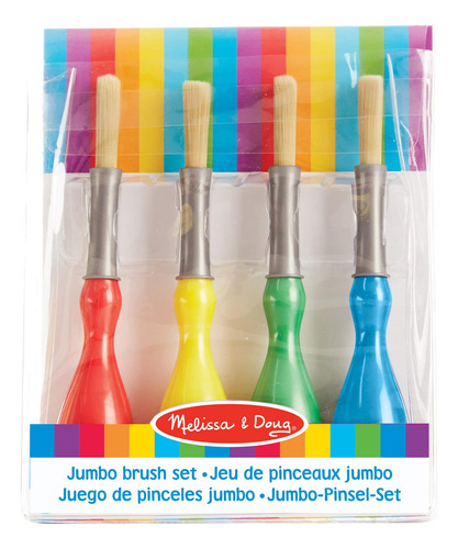 Melissa & Doug Pinceles De Pintura Jumbo (juego De 4) | Art.