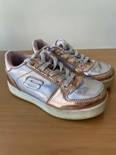Skechers plateadas shop