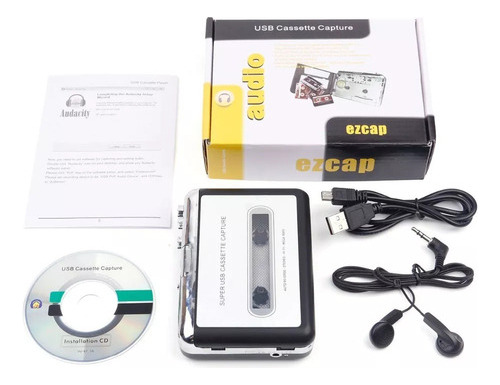 A Reproductor Y Convertidor De Casetes A Mp3 Usb Estéreo