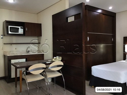 Imagem 6 de 15 de Flat Transamérica Nações Unidas 28m² 1 Dormitório 1 Vaga De Garagem Para Locação. - Sf37256