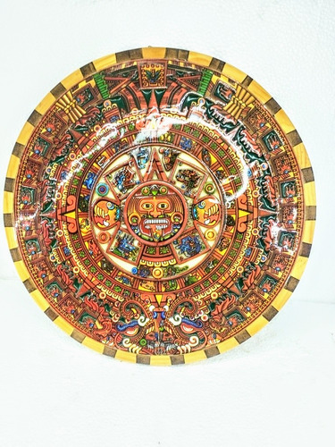 Calendario Azteca De Madera 3ra Dimensión 