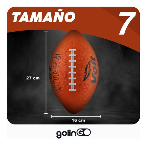 Balón Futbol Americano Numero 7 Fs-100 Voit Juego Deporte Color V-80743-na