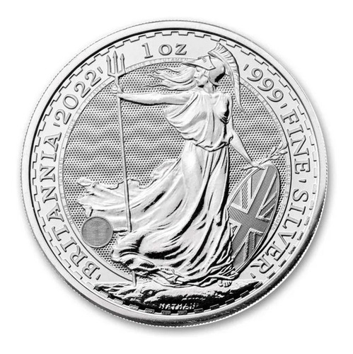 Imagen 1 de 5 de Moneda Britannia Elizabeth Ii Plata Silver 2022 1 Onza .999