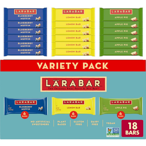 Paquete Variado Larabar, Muffin De Arándanos, Barra De Limón