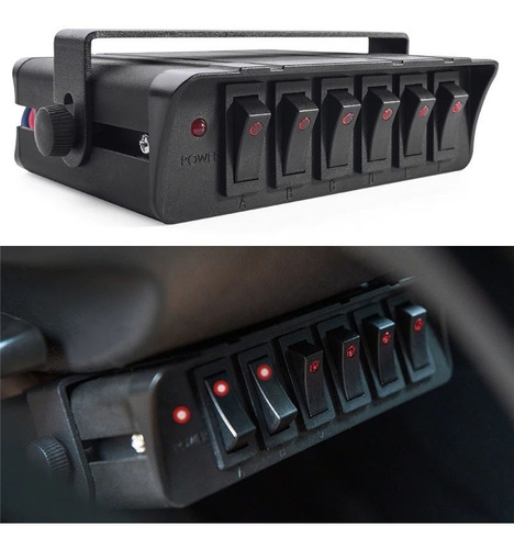 Botonera6 Switch Panel Led Impermeable Jeep Rzr Pick Up 4x4