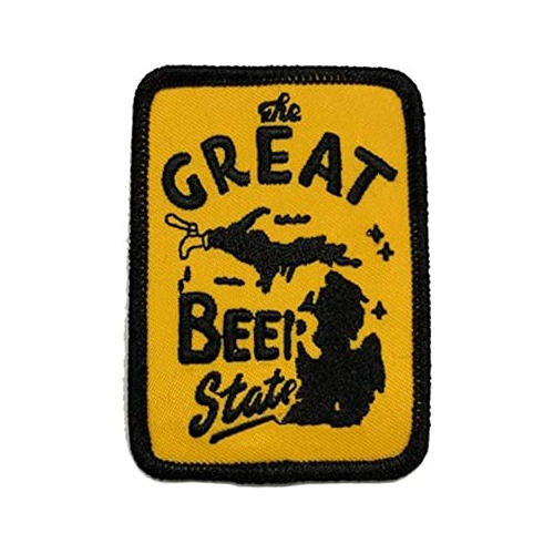 Parche Bordado  Michigan, Gran Estado De Cerveza  Planc...
