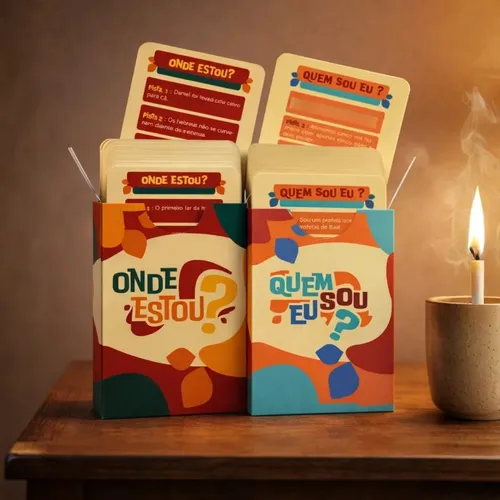 Kit Jogo Bíblico de Cartas | Quem Sou Eu? + Onde Estou? — R$ 39,87 em Mercado Livre