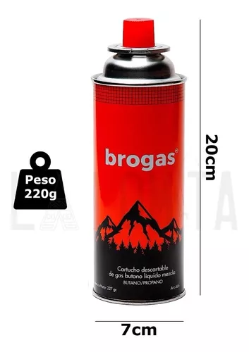 Cartucho Gas Butano Brogas 227gr Anafe Camping Pesca