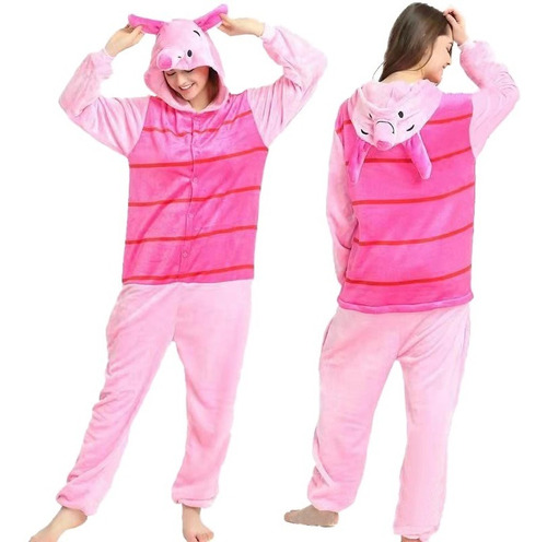 Imagen 1 de 1 de Pijama Mameluco Cerdito Cerdo Piglet Cachoron Adulto Niños 