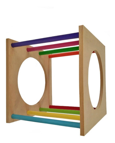 Montessori Cubo Cuadrado Madera  Pikler Waldorf  