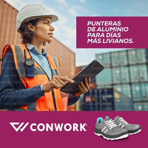 Imagen 9 de 9 de Zapatilla De Seguridad - Calzado Conwork Linea Origen 641za