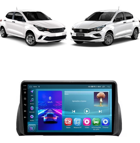 Multimidia Android Fiat Argo E Cronus 2017-22 4/64gb Octa 4g