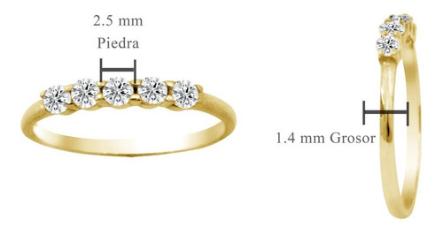 Anillo Churumbela Oro 14k Anillo Dama 012