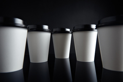 1000 Tapas Para Vasos 8oz Desechables Con Protección Café Color Negro