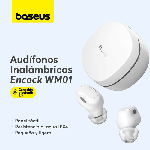 Audifono Inalambrico Baseus Encock Wm01 Bluetooth Tws