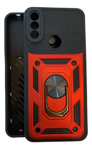 Funda Uso Rudo Con Anillo Para Motorola Moto E7i Power