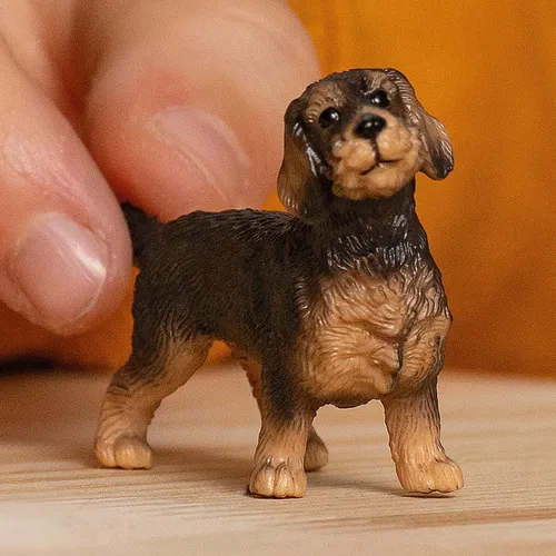 Figura Coleccionable Perro Teckel Pintada A Mano Schleich