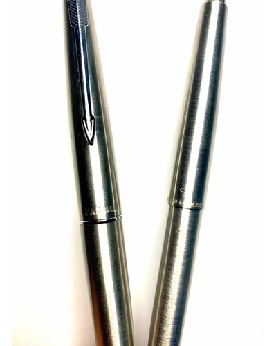 Pluma Fuente Y Bolígrafo Parker 45 Acero, Hechas En México
