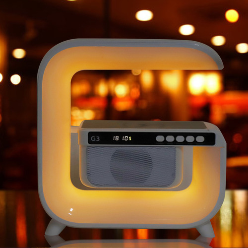 Lámpara De Noche Led De Carga Inalámbrica Con Radio Fm Con A